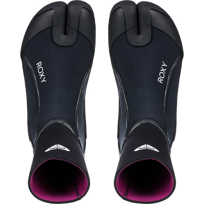 2023 Roxy Womens Elite 3mm Split Toe Wetsuit Boots ERJWW03035 - True Black